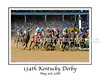 Kentucky Derby 134 - The Race : The largest Kentucky Derby crowd of the 21st century gathered under the historic Twin Spires to watch undefeated Derby favorite Big Brown power through the stretch and dominate a full field of 20 horses in the Grade I Kentucky Derby Presented by Yum! Brands.

Big Brown won the Kentucky Derby on Saturday, living up to his status as the pre-race favorite.

Filly Eight Belles finished second, then collapsed with two broken front ankles and was euthanized after crossing the wire.

The field of 20 horses was galloping out around the first turn at Churchill Downs when Eight Belles suddenly went down on both front legs and jockey Gabriel Saez slid off.

An equine ambulance reached her on the track and put Eight Belles down.