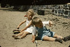 SmugMug > all-time keyword > baraboo > Sally and Chuckie on Baraboo sand, 1948